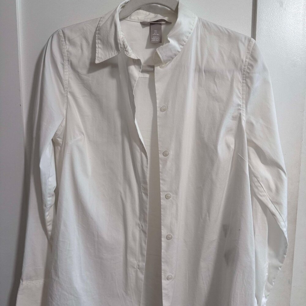 H&M White button-down shirt - Womens size Small